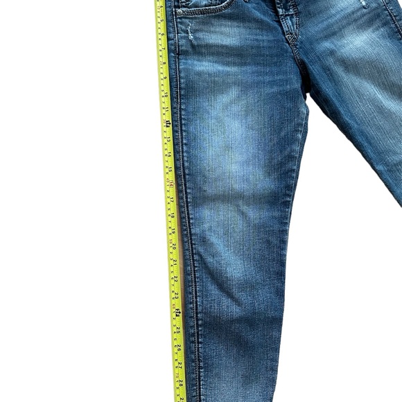 Silver Jeans crop distressed denim Size 29 - Picture 2 of 10